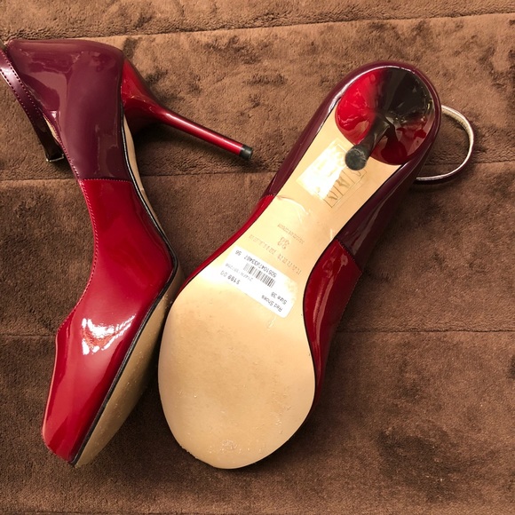 Authentic Karen Millen two tone peep toe heals. - Picture 3 of 4